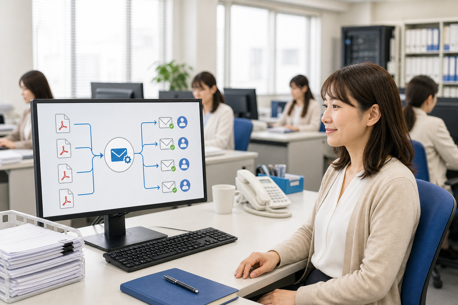 メール送信を自動化。PDF書類送付の手間と属人化を削減