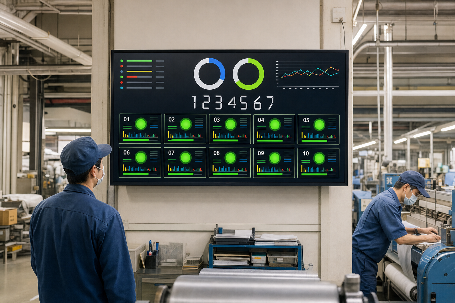 古い設備の稼働状況を見える化。働きやすい職場づくりへ